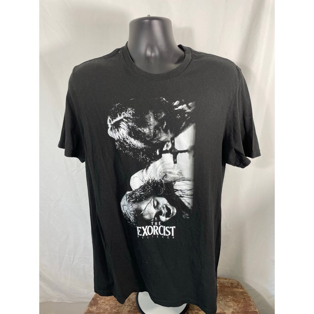 The Exorcist Believer Black Graphic Tee Size Large